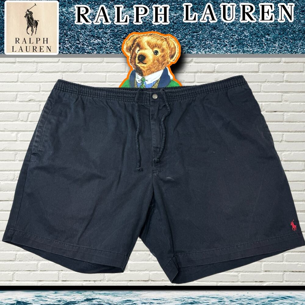 Polo Ralph Lauren Blue Chino Shorts Drawstring Size XLT